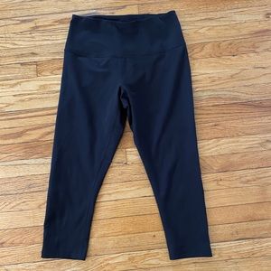 Zella Live In High Waist Crop Leggings Black SZ M